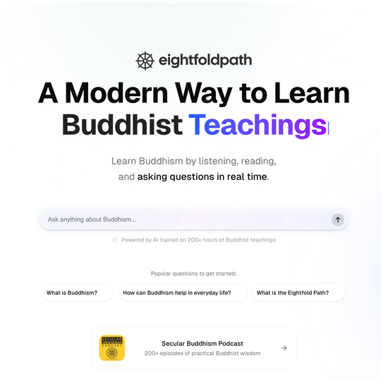 The Secular Buddhism Podcast is moving to a new home